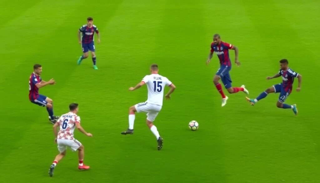 Тактика использования нападающих в контр-атаке - иллюстрация