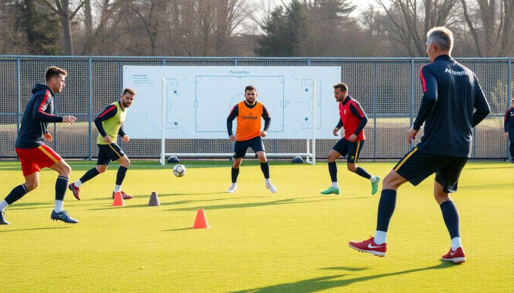 Роли нападающих в прессинге и возросшая важность Pflege-давления - иллюстрация