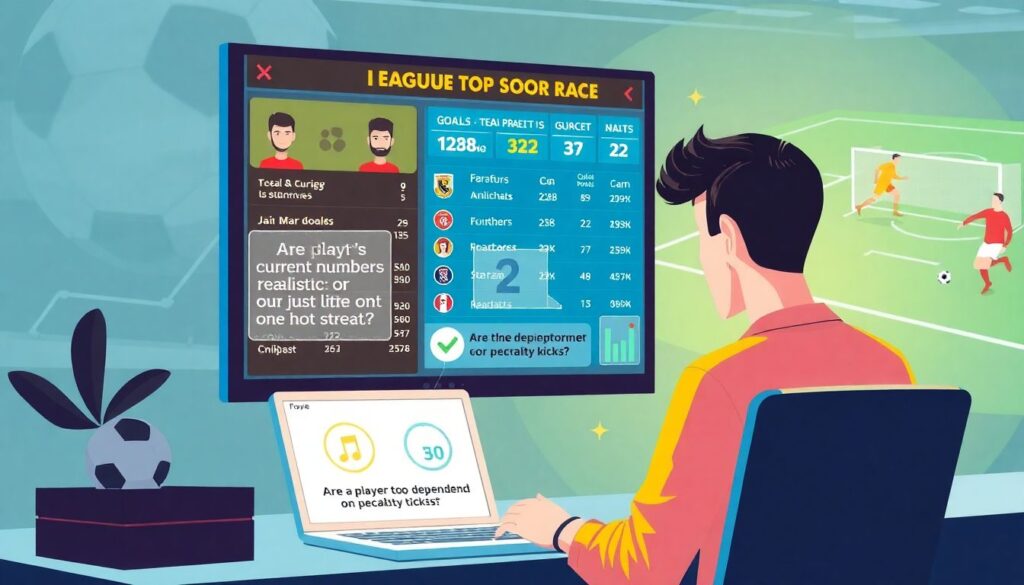 Гонка бомбардиров: сезонные графики и предикты - иллюстрация