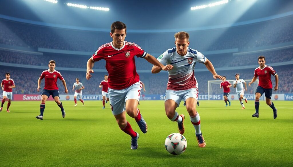 Подборка идеальных футбольных дуэтов: нападающий и полузащитник - иллюстрация