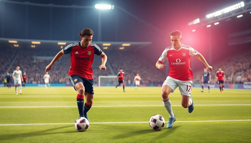 Подборка идеальных футбольных дуэтов: нападающий и полузащитник - иллюстрация